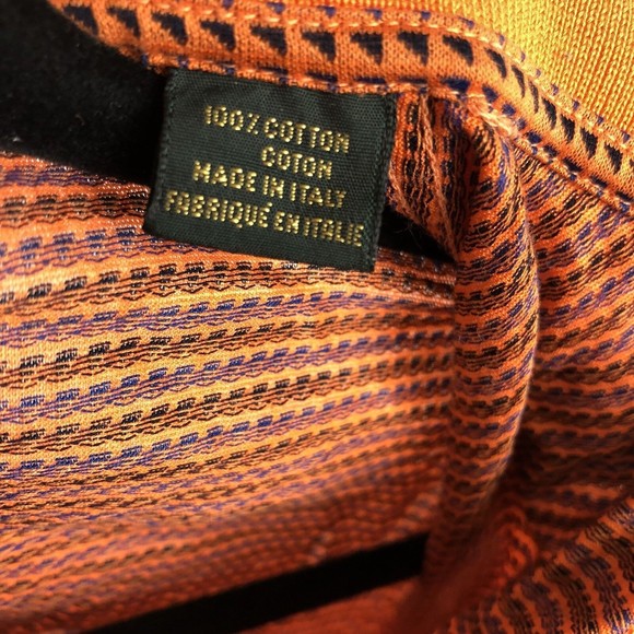 Bobby Jones Collection Mens Golf Polo Size Large Orange - Picture 7 of 7